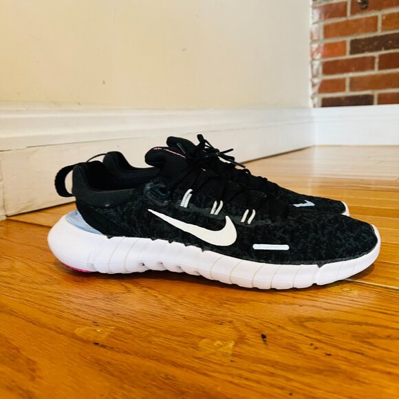 NIKE Free Run 5.0 Next Nature Mesh Sneakers Black Mens 9.5 - Picture 7 of 16